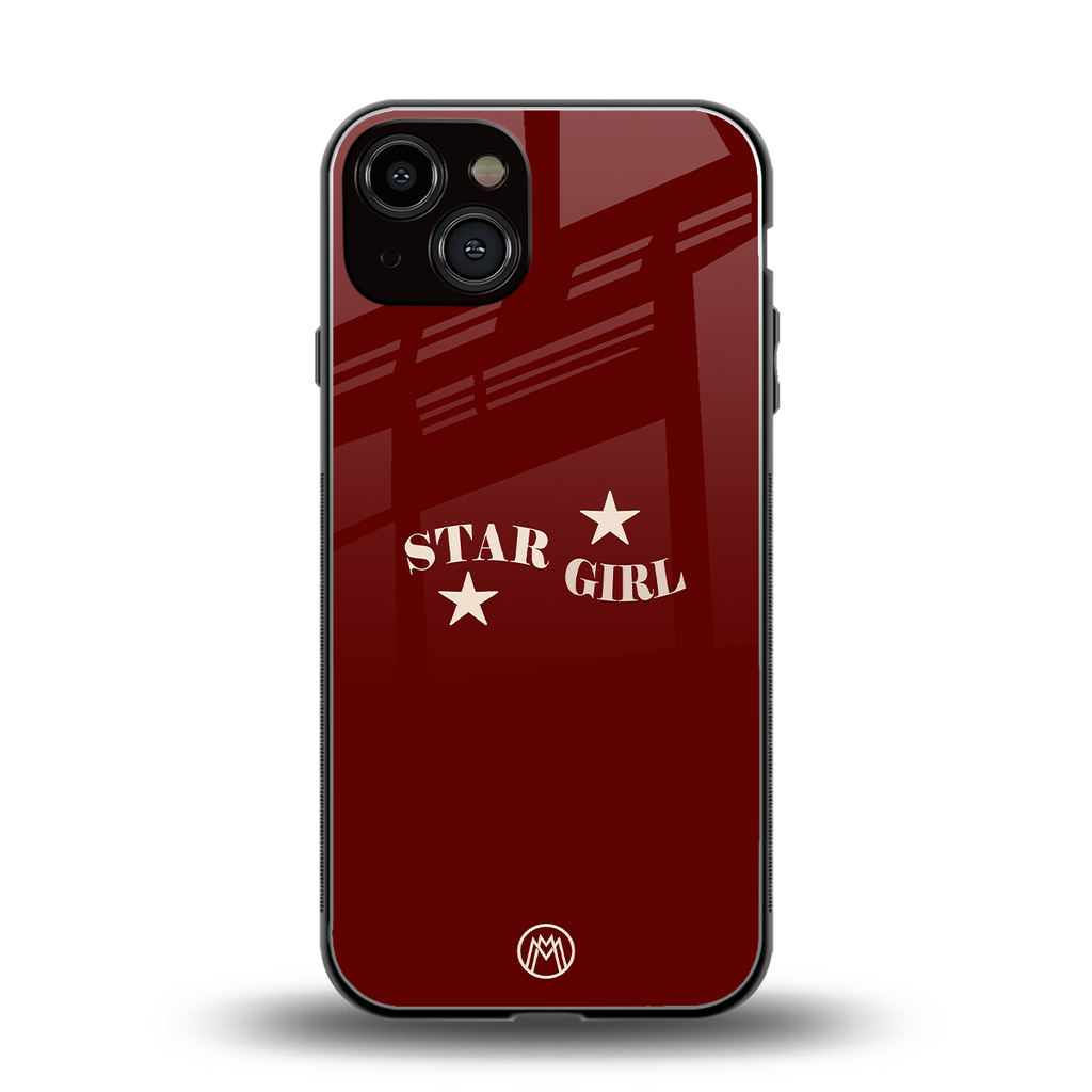 star girl back phone cover | glass case for iphone 13