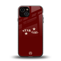 star girl back phone cover | glass case for iphone 13