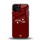 star girl back phone cover | glass case for iphone 13