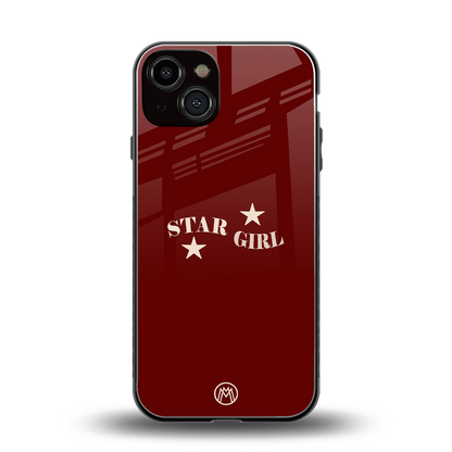 star girl back phone cover | glass case for iphone 13