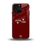 star girl back phone cover | glass case for iphone 15 pro max
