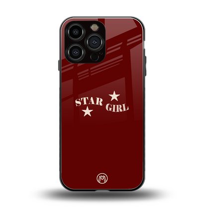 star girl back phone cover | glass case for iphone 14 pro max