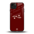 star girl back phone cover | glass case for iphone 15