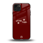 star girl back phone cover | glass case for iphone 15