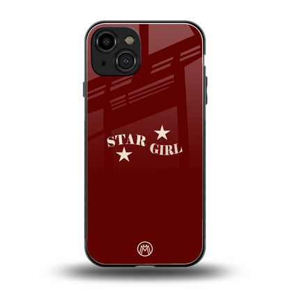 star girl back phone cover | glass case for iphone 15