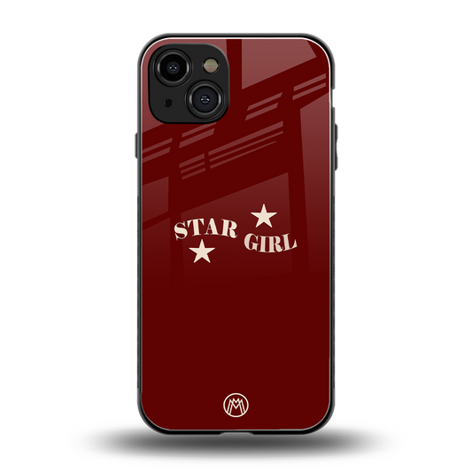 star girl back phone cover | glass case for iphone 15
