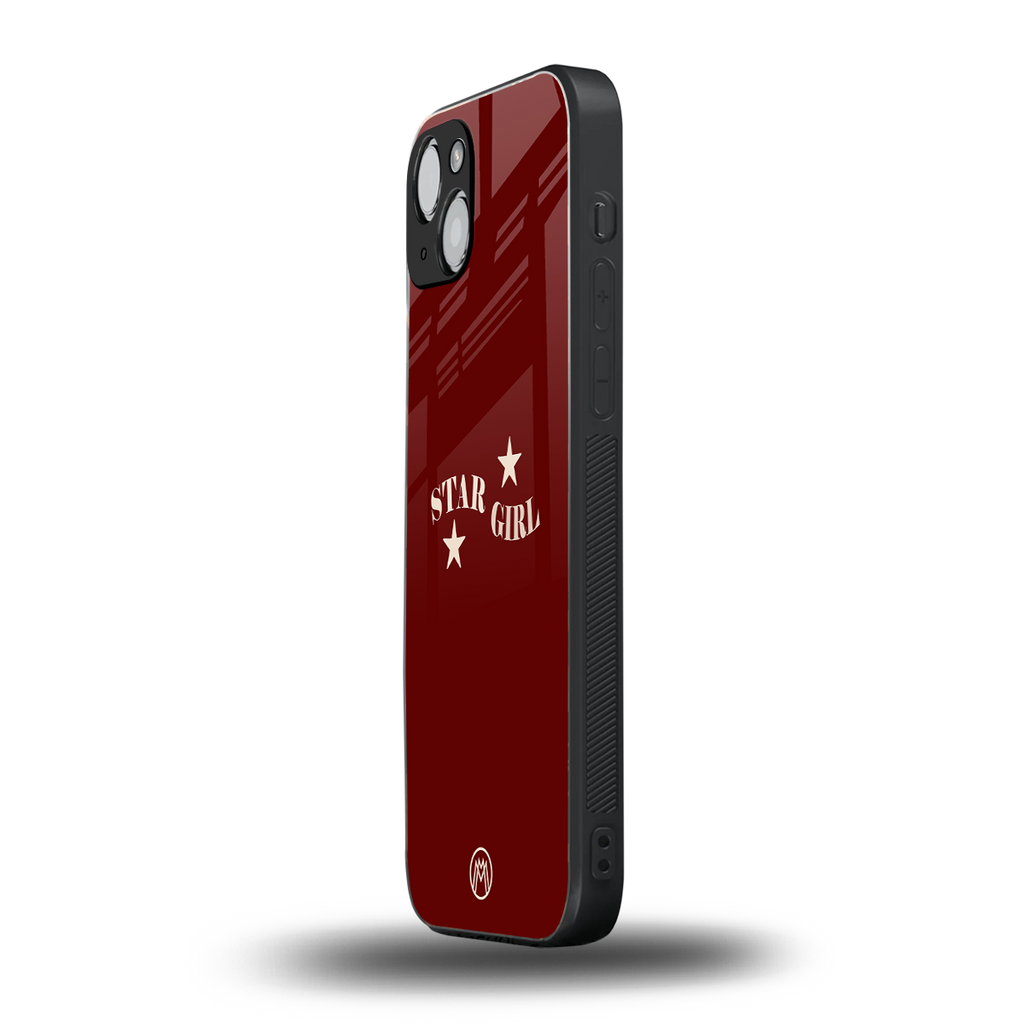 star girl back phone cover | glass case for iphone 15