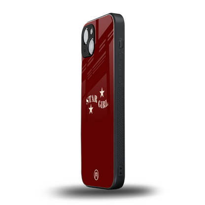 star girl back phone cover | glass case for iphone 15