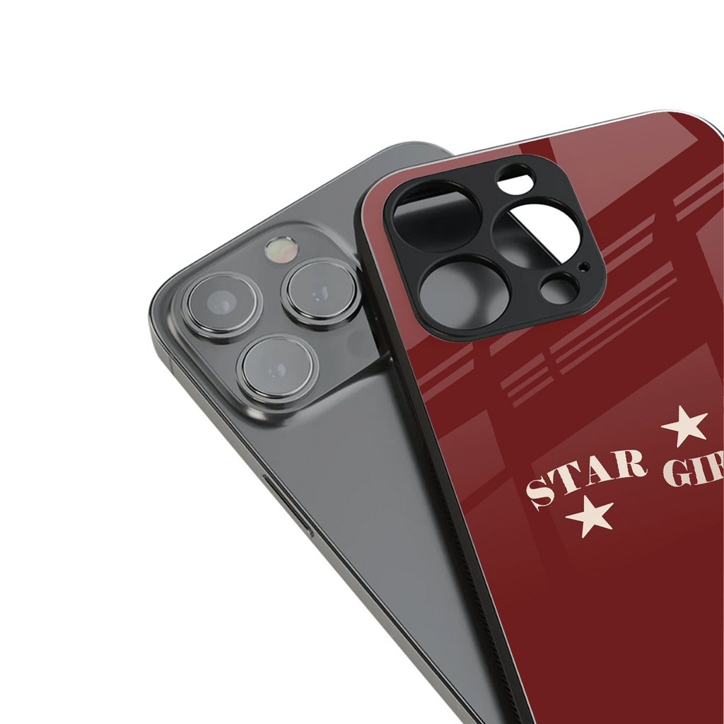 star girl back phone cover | glass case for iphone 14