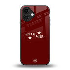 star girl back phone cover | glass case for iphone 16