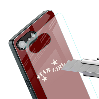 star girl back phone cover | glass case for iphone 16e