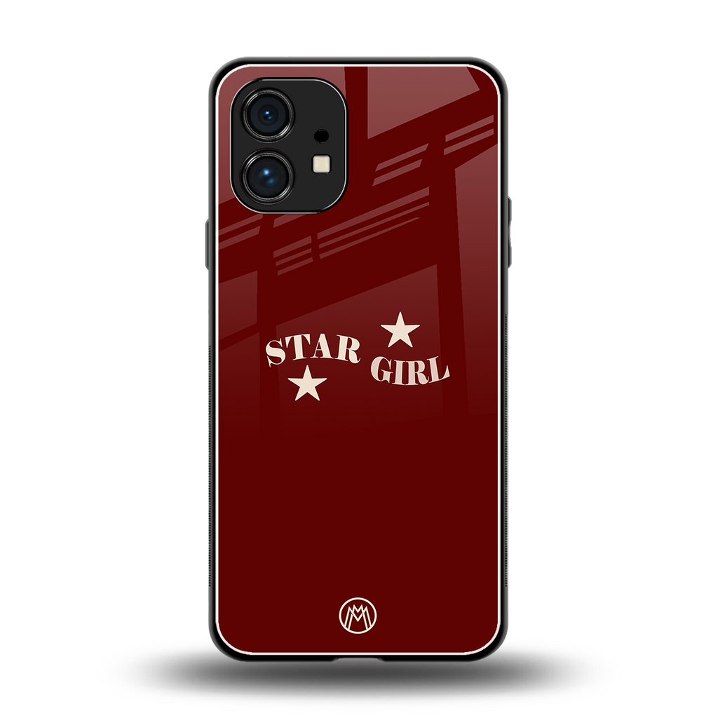 star girl back phone cover | glass case for nothing phone 1
