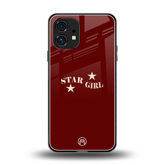 star girl back phone cover | glass case for nothing phone 1
