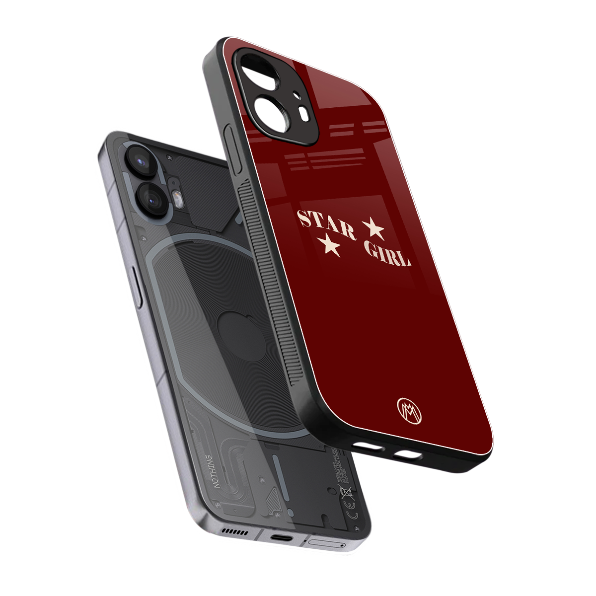 star girl back phone cover | glass case for nothing phone 2