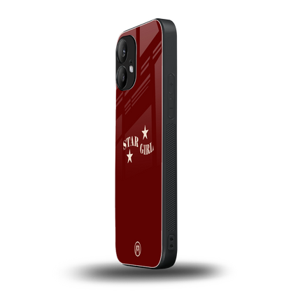 star girl back phone cover | glass case for nothing phone 2