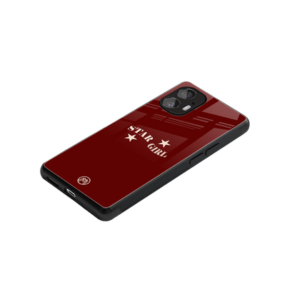 star girl back phone cover | glass case for nothing phone 2