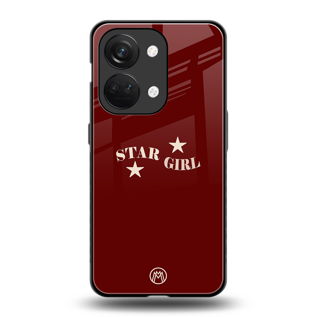 star girl back phone cover | glass case for oneplus nord 3