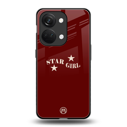 star girl back phone cover | glass case for oneplus nord 3