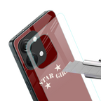 star girl back phone cover | glass case for oneplus nord 3