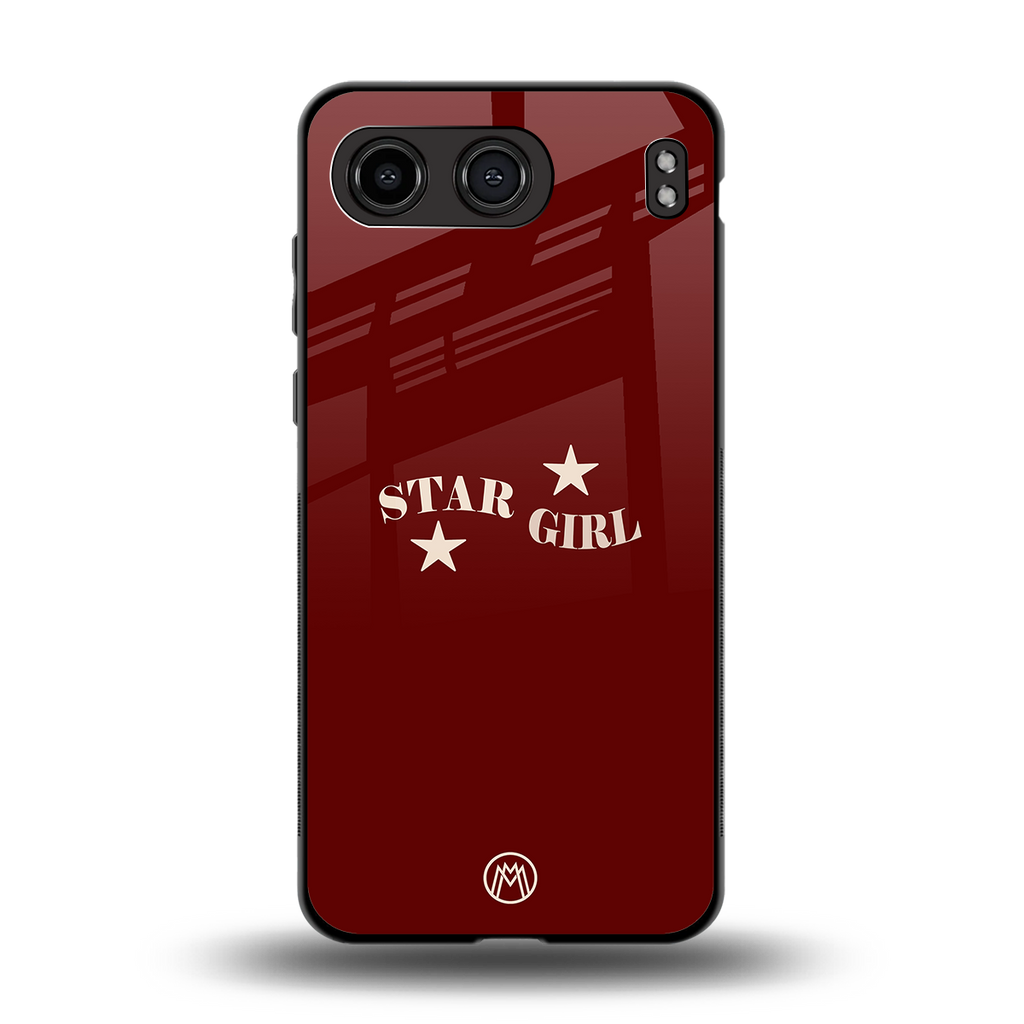 star girl back phone cover | glass case for oneplus nord 4
