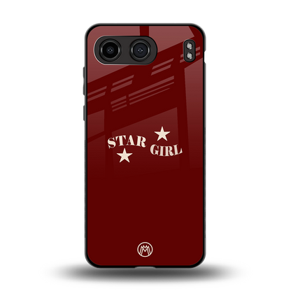 star girl back phone cover | glass case for oneplus nord 4