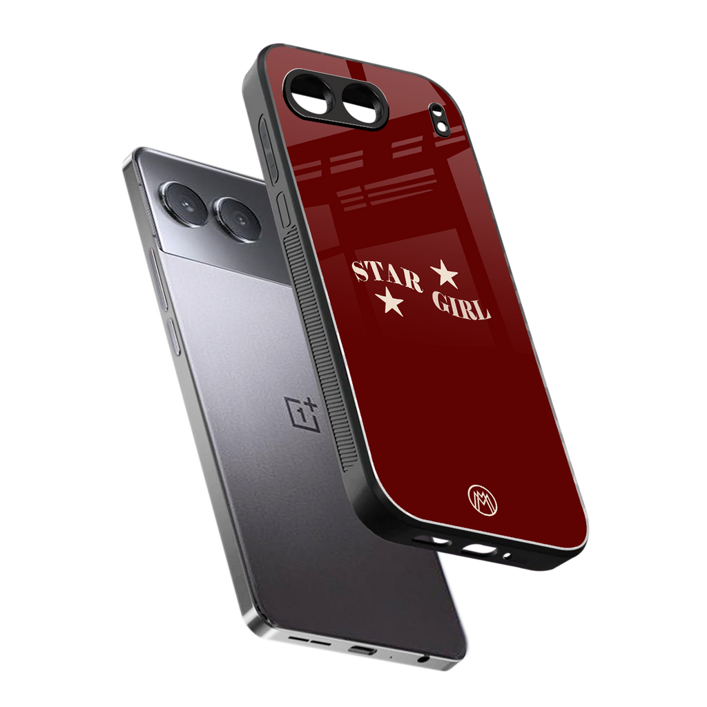 star girl back phone cover | glass case for oneplus nord 4