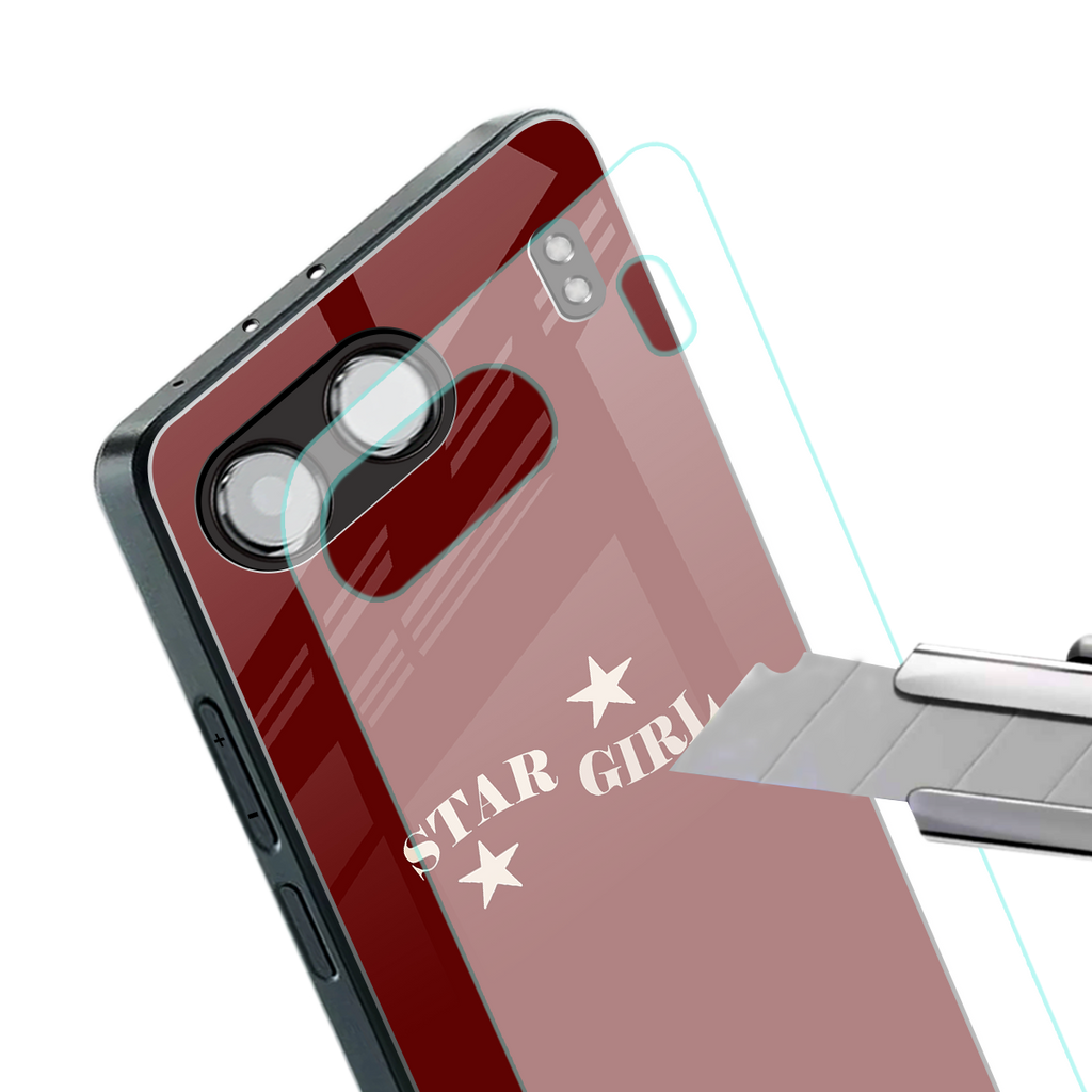 star girl back phone cover | glass case for oneplus nord 4