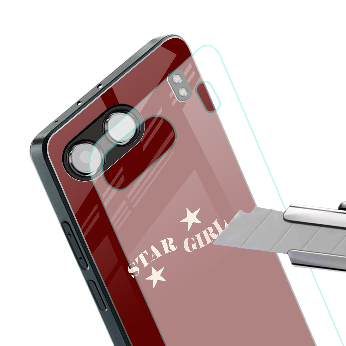 star girl back phone cover | glass case for oneplus nord 4