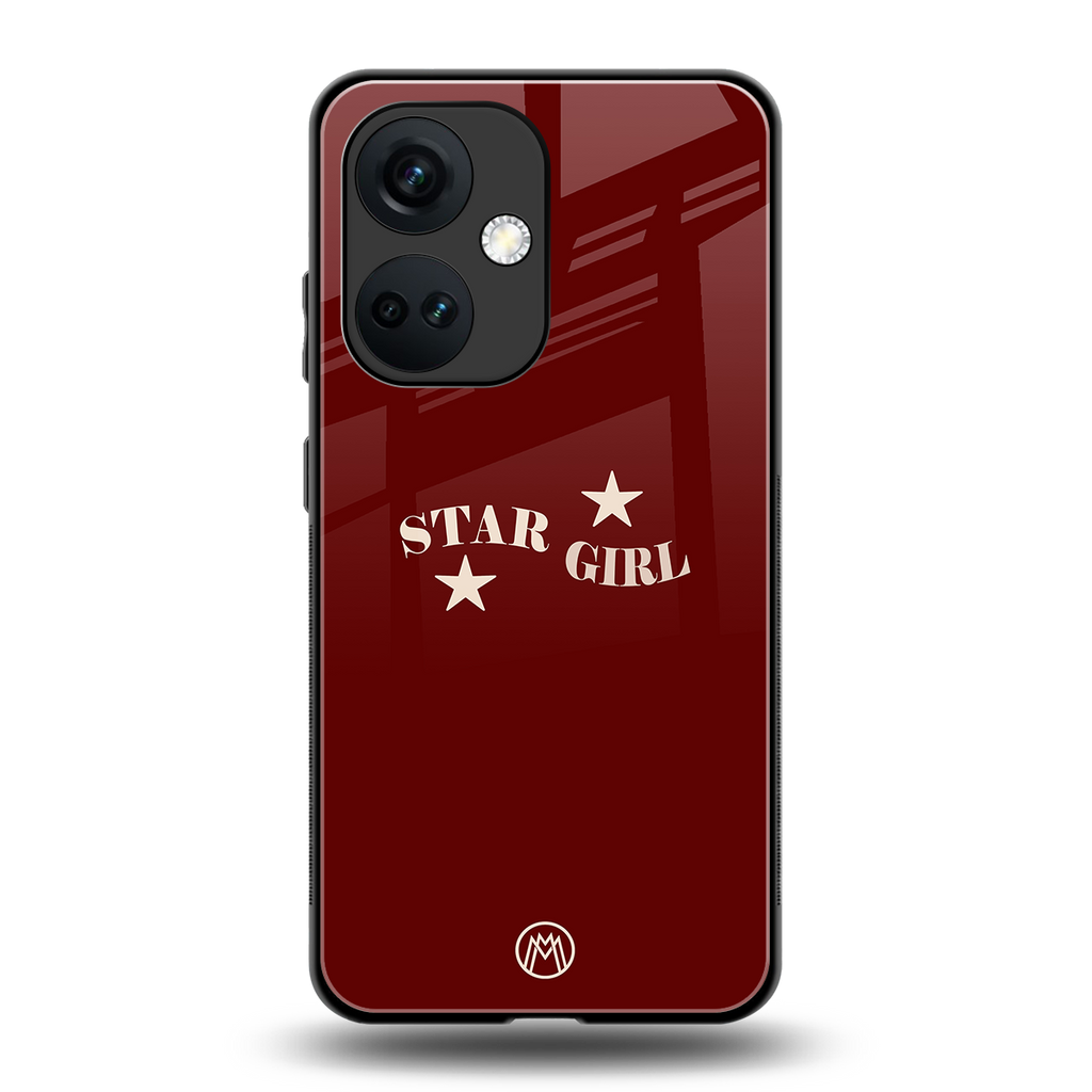 star girl back phone cover | glass case for oneplus nord ce 3