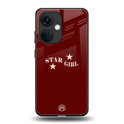 star girl back phone cover | glass case for oneplus nord ce 3