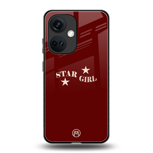 star girl back phone cover | glass case for oneplus nord ce 3