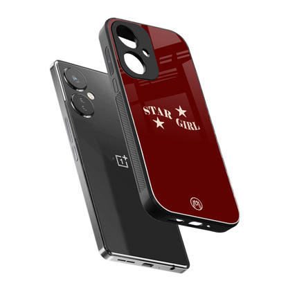 star girl back phone cover | glass case for oneplus nord ce 3