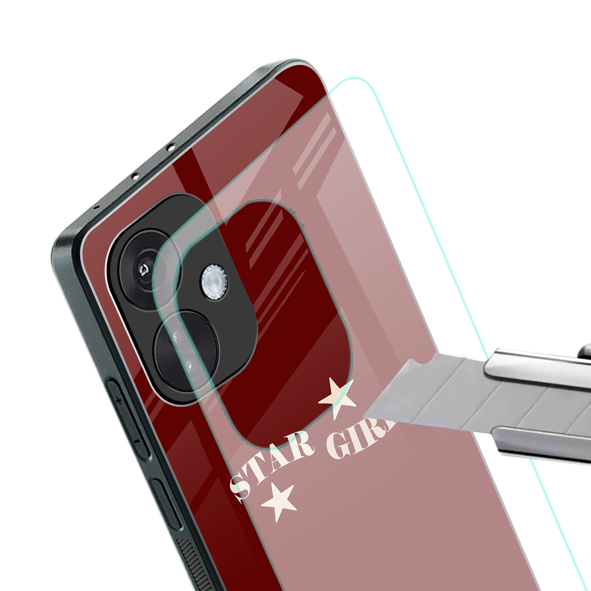 star girl back phone cover | glass case for oneplus nord ce 3