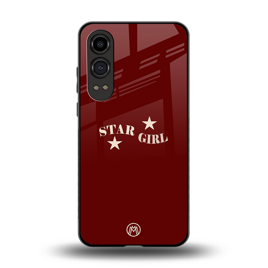 star girl back phone cover | glass case for oneplus nord ce 4 lite