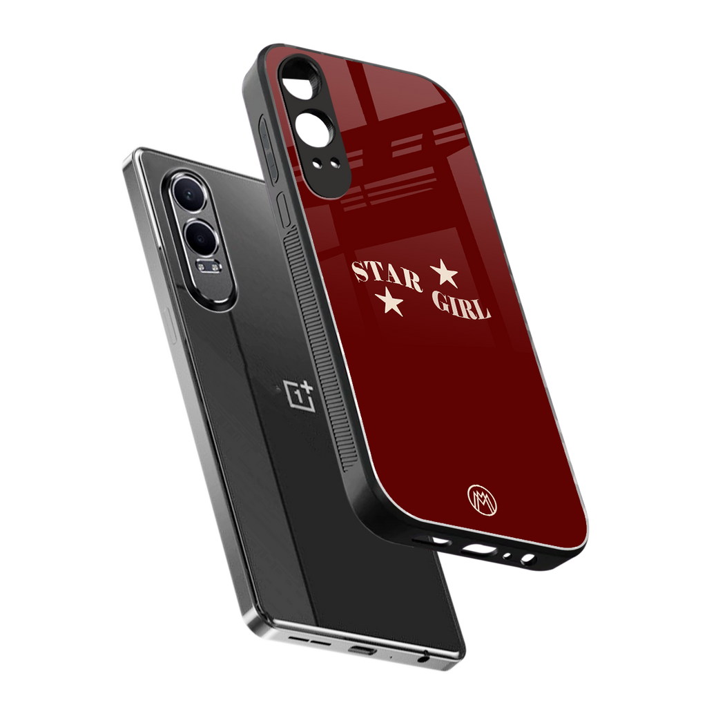 star girl back phone cover | glass case for oneplus nord ce 4 lite