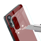 star girl back phone cover | glass case for oneplus nord ce 4 lite