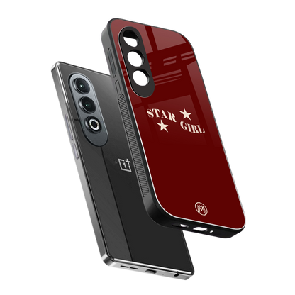 star girl back phone cover | glass case for oneplus nord ce 4