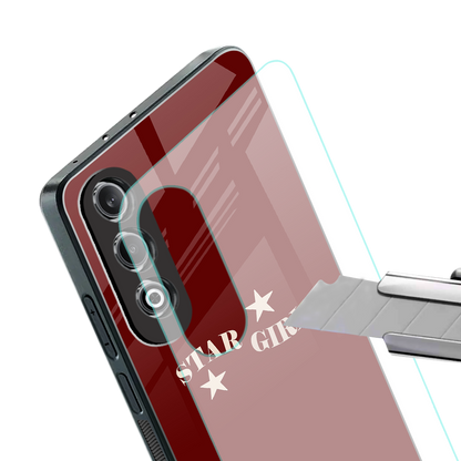 star girl back phone cover | glass case for oneplus nord ce 4