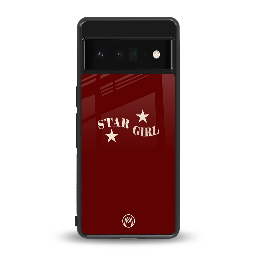 star girl back phone cover | glass case for google pixel 6 pro
