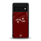 star girl back phone cover | glass case for google pixel 6 pro
