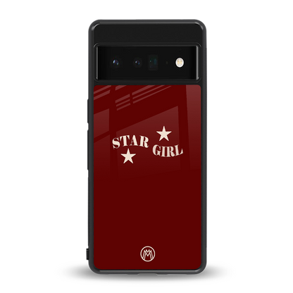 star girl back phone cover | glass case for google pixel 6 pro