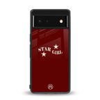 star girl back phone cover | glass case for google pixel 6