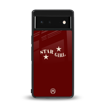 star girl back phone cover | glass case for Google Pixel 6A