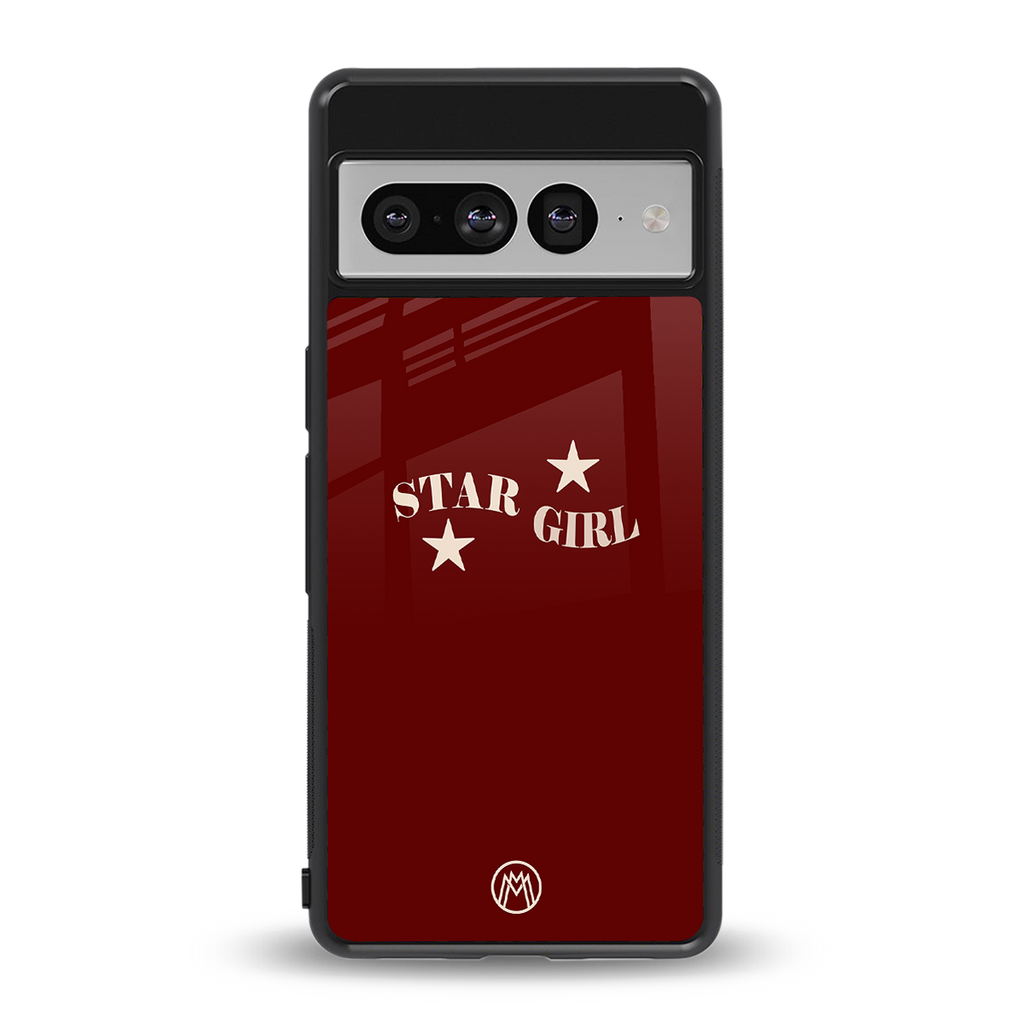 star girl back phone cover | glass case for google pixel 7 pro