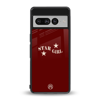 star girl back phone cover | glass case for google pixel 7 pro