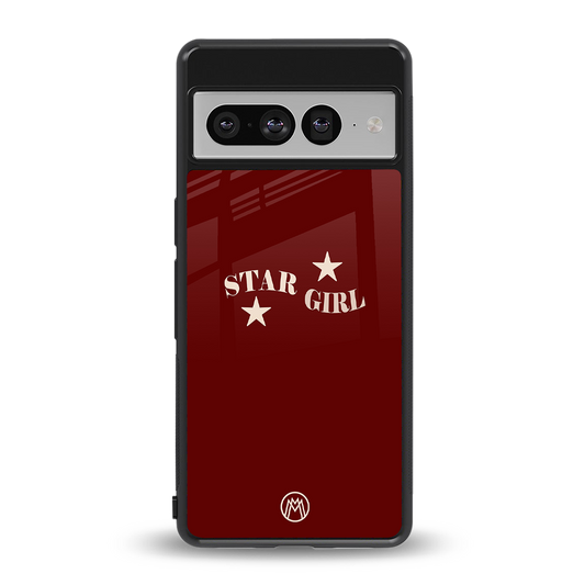 star girl back phone cover | glass case for google pixel 7 pro