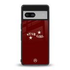 star girl back phone cover | glass case for Google Pixel 7A