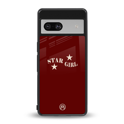 star girl back phone cover | glass case for Google Pixel 7A