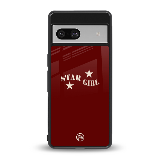star girl back phone cover | glass case for Google Pixel 7A