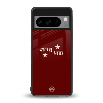 star girl back phone cover | glass case for google pixel 8 pro